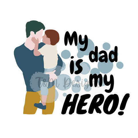Dad Hero Toddler PNG