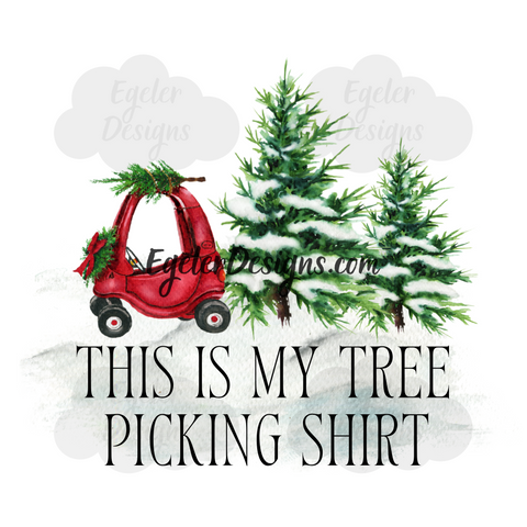 Tree Picking Shirt PNG