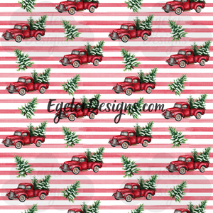 Christmas Trucks (Stripes)